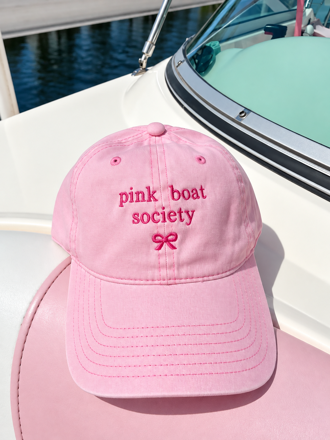 Pink Boat Society - Pink Baseball Cap