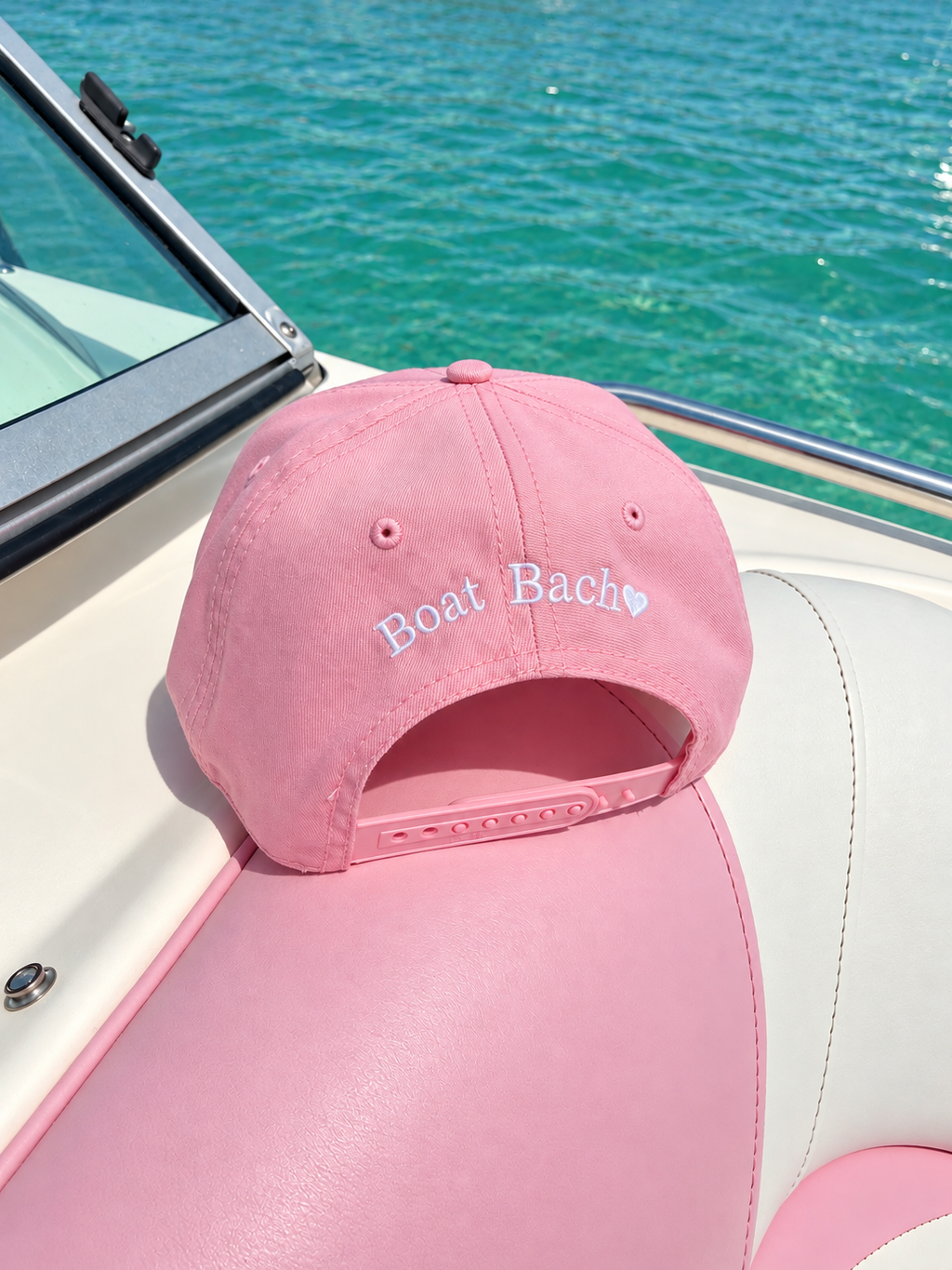 Champagne Captain - Pink Trucker Hat