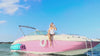 boat bach palm beach pink boat west palm beach bachelorette party
